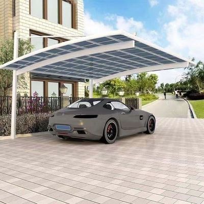 DIY-Polycarbonat-Scheide Aluminiumrahmen Carport mit Polycarbonat-Dach für den Fahrzeugschutz