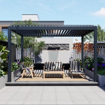 Ein guter Preis. Elektrische und manuelle leichte Durbale Aluminium Pergola für Freizeitbereiche im Freien Online