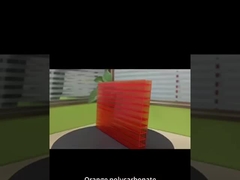 Orange 16 mm Vierschicht-PC-Blatt