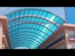 14mm Blau vier Schichten Polycarbonat Hohlblatt