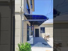 Selbstreinigende Polykarbonatmarkise mit UV-Schutz und Aluminiumrahmen