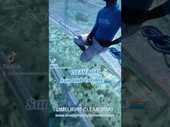 Hochlichtübertragung Klares Polycarbonatboot und Kristallbank für ein einzigartiges Tour-Erlebnis