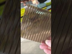 6mm Bronze UV-geschützte Polycarbonat-Hohlkammerplatte