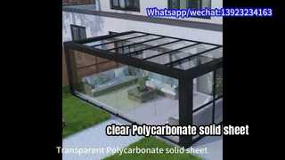 Klares Polycarbonats-festes Blatt