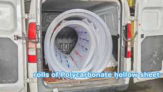 Rollen aus Polycarbonat-Hohlblech
