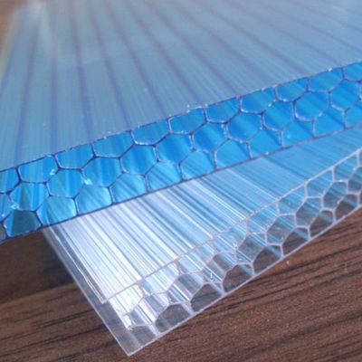 Grüne feuerfeste Multiwall-Polycarbonat-Blattplatte für 2100*5800mm