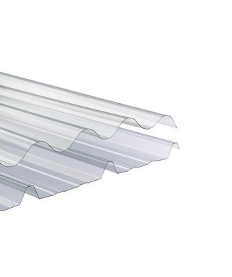 1.22m Breite Wellpappe aus Polykarbonat UV-beständige Dachplatten für Gewächshäuser
