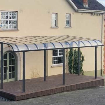 Selbstreinigende Polykarbonatmarkise mit UV-Schutz und Aluminiumrahmen