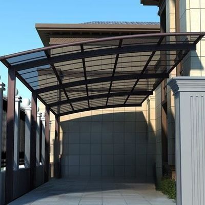 Rechteckige Carport aus Polycarbonat mit UV-Schutz schaffen einen perfekten Außenraum