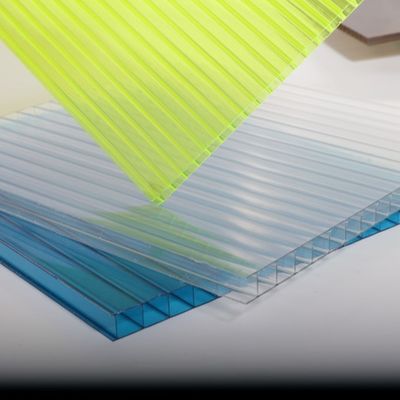 Durchsichtige Polycarbonat-Hohlplatte für Baldachin und Carports UV-Schutz Wetterfähigkeit