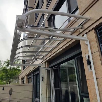 Erleben Sie Langlebigkeit und Vielseitigkeit mit DIY Polycaronat-Abdeckung Weißes Aluminiumrahmen Baldachin Markise
