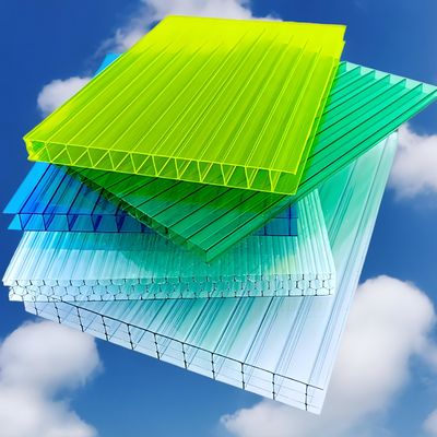 3 Wand 4 Wand Zwillingswand Honigtuch Hohl Polycarbonat Blätter für das Dach