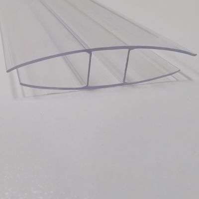 Klare anpassbare Kunststoff-H-Form-Profile für 4 mm bis 16 mm Polycarbonat-Hohlblech