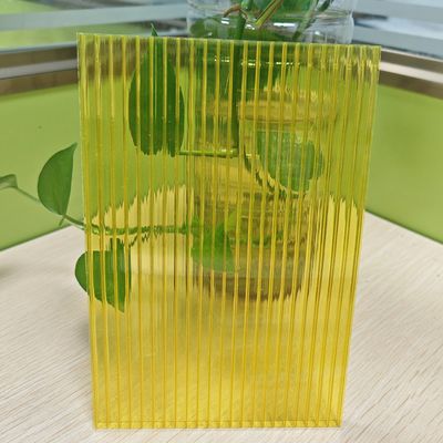 Wetterbeständig Schlagbeständig Gelb 4 mm PC Hohlblatt Hochleistungsmaterial für Bauindustrie