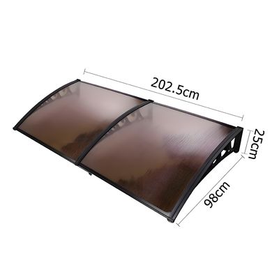 Wählen Sie PC Canopy für Ihre Fenster Isolierung Bedürfnisse Leichtgewicht Polycarbonat Hohlblech Fenster Markise
