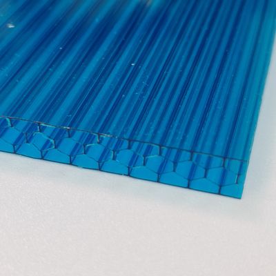 2.1m*5.8m Dicke 10mm Blau Polykarbonat Honigtuchblech Vielseitig Hochleistungsmaterial für Struktur- und Dekorationszwecke