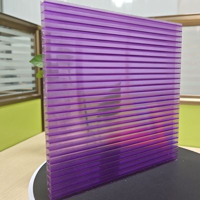 10mm 2,1m*5,8m lila Polycarbonatbleche Vierschichtstruktur