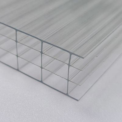 OEM Transparent 20mm Vierschicht Kunststoff Polycarbonat Hohlblatt Ausgezeichnete Wärmedämmung Und Stoßbeständigkeit