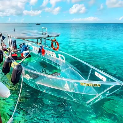Ein guter Preis. Hohe Lichtübertragung Klares Polycarbonat Boot und Kristallbank für einzigartige Tour Erfahrung Online