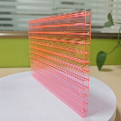Rosa Polycarbonat Hohlkammerplatte Leicht Einfach zu Handhaben und zu Installieren Für Dekorative und Funktionale Zwecke