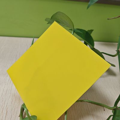 UV-geschützte, transluzente gelbe Polycarbonat-Vollplatte für langlebige Farbe und Wetterbeständigkeit Lightbox