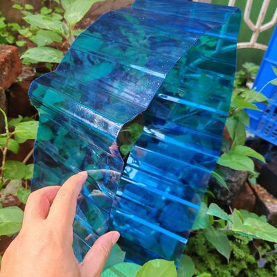 Ein guter Preis. Blaue Kunststoff-Polycarbonat-Wellplatte, schlagfest und leicht für verbesserte Funktionalität und Design Online