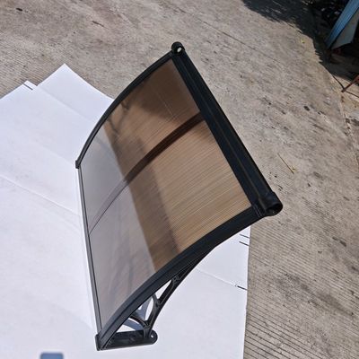 Ein guter Preis. Factory 1m*1.2m Bronze Effortless Assembly DIY Polycarbonate Awning with Plastic Frame amp Impact-Resistant amp UV-Resistant Panels Online