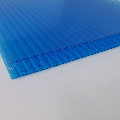 Ein guter Preis. Innovatives blaues Kunststoffblech aus 6 bis 16 mm Polycarbonat mit Honighalskern, leichte und schlagfestes Panels für Dachdach und Markise Online