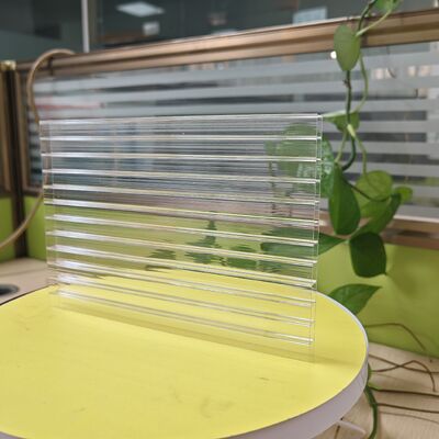 Factory supply 2.1m*5.8m 8mm Polycarbonate Hollow Sheet Multiwall sheet Available in Multiple Colors with High Flexural Strength and UV Protection for Exterior