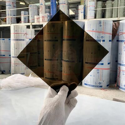 Bronzefarbenes Polycarbonat-Dach, leicht, robust, wetterfest, ideal für Fabriken, Lagerhallen und gewerbliche Außenunterstände