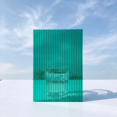 Ein guter Preis. Grünes Kunststoff-Polycarbonat Hohlblatt Leichtgewicht Dicke 4,0 mm bis 20,0 mm Perfekt für Beschilderung und architektonische natürliche Beleuchtungslösungen Online