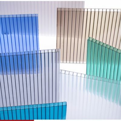 Opal Polycarbonat Hohlblatt PC Hohlblatt Dicke 4 mm bis 20 mm Transparent Leichtgewicht Dauerbauwerkstoff