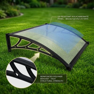 Ein guter Preis. Aluminiumprofil Verbindungsteile Polycarbonat Türdach Handbetrieb Langlebiger wetterbeständiger Schutzdeckel Online
